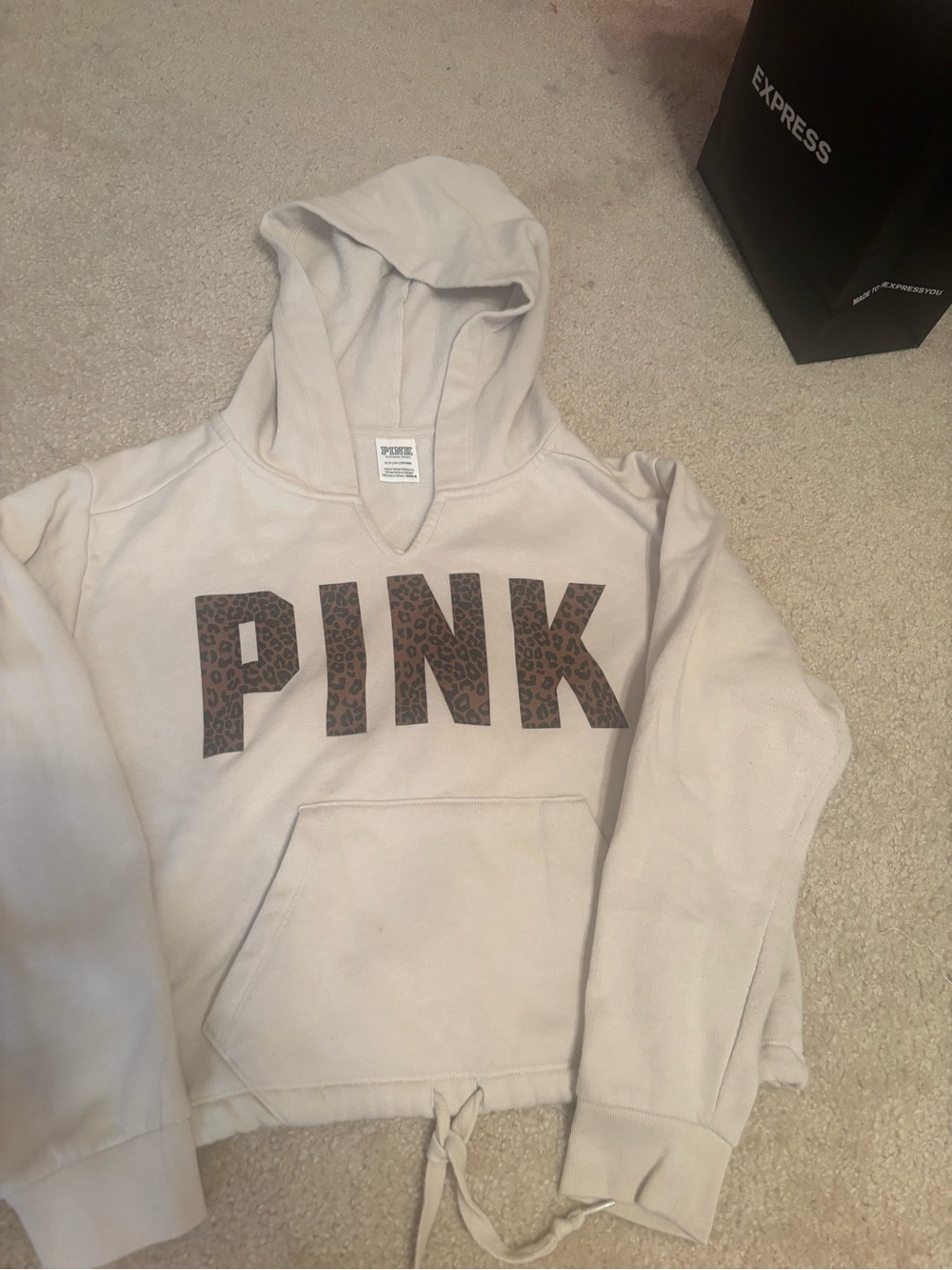 Victoria’s Secret leopard logo hoodie